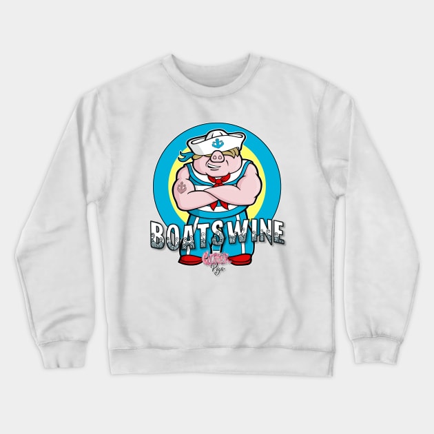 Gutter Pigs Boatswine Crewneck Sweatshirt by GutterPigs